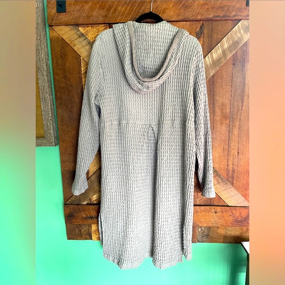 Mododoc gray cotton coat with hood. Size L - Picture 2 of 9